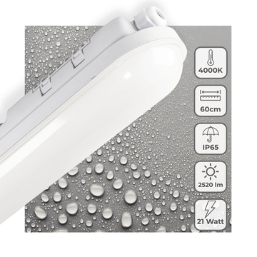 LED-Leuchte Light Pro TL, 60 cm – Für den Innen- und Außenbereich geeignet – 2500 Lumen – Wasserdicht nach IP65 - lidstore.shop