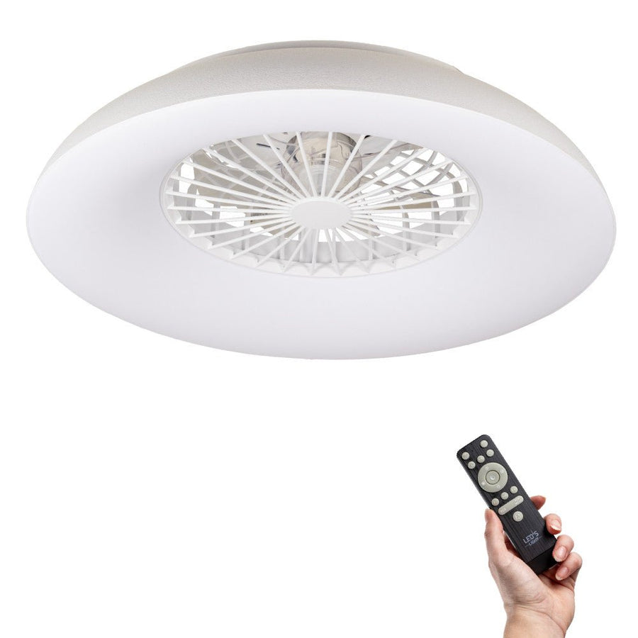 LED-RGB-Deckenleuchte mit Ventilator - 54W 3950lm 2700K/6500K/RGB - Ø600mm IP20 - Dimmbar - lidstore.shop