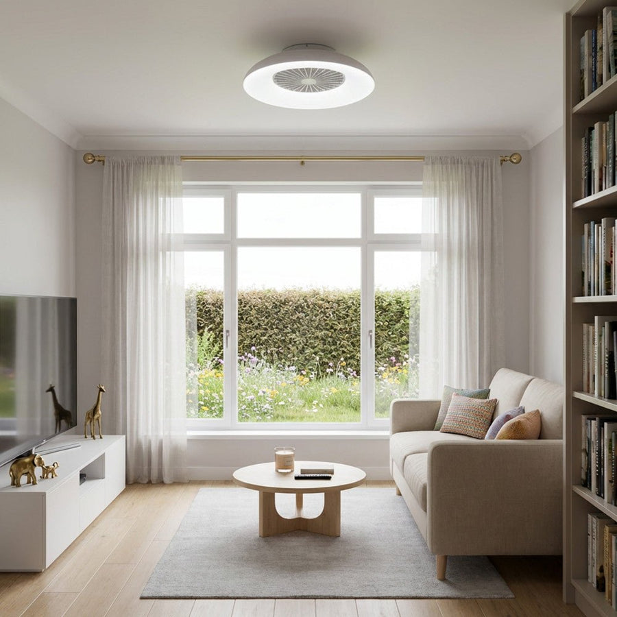 LED-RGB-Deckenleuchte mit Ventilator - 54W 3950lm 2700K/6500K/RGB - Ø600mm IP20 - Dimmbar - lidstore.shop