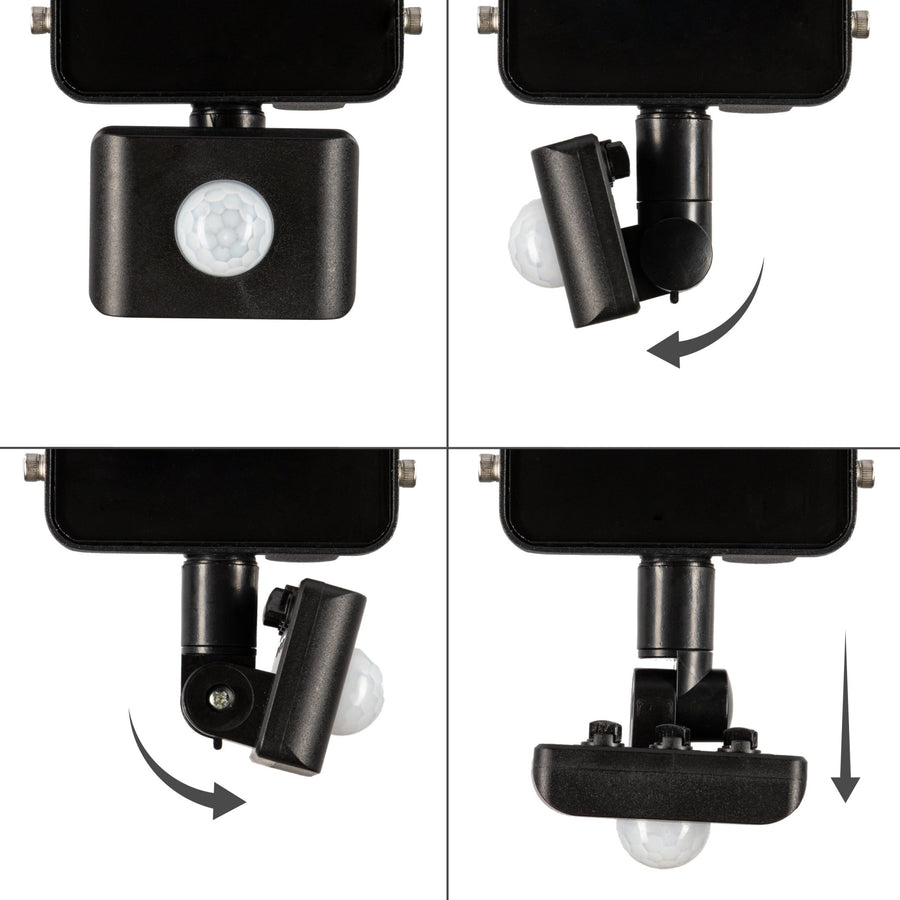 LED's Licht Flutlicht mit Bewegungsmelder 360° - Wasserdicht &amp; Neigbar - 30W - lidstore.shop