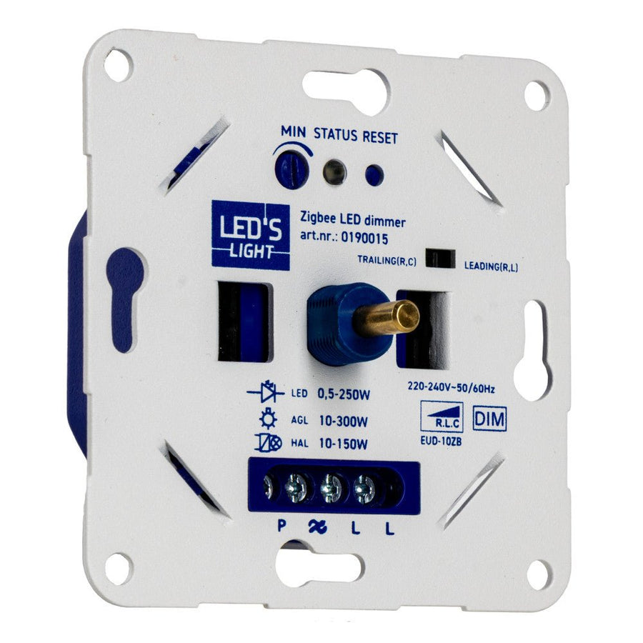 LED's Light Smart Zigbee LED-Dimmer – 300 Watt – Geeignet für Phasenabschnitt- und Phasenanschnittbeleuchtung – Integrierter Dimmer – Universell - lidstore.shop