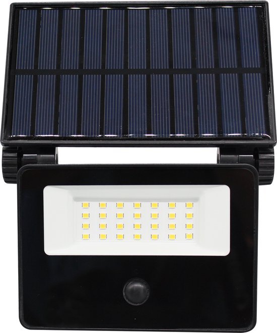 LED's Light Solar Floodlight with motion sensor - Fully wireless outdoor lamp - Black - LED.nl