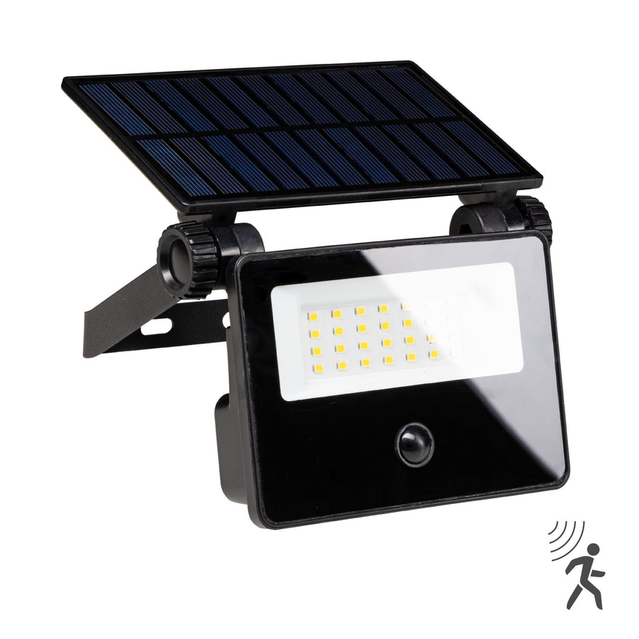 LED's Light Solar Floodlight with motion sensor - Fully wireless outdoor lamp - Black - LED.nl