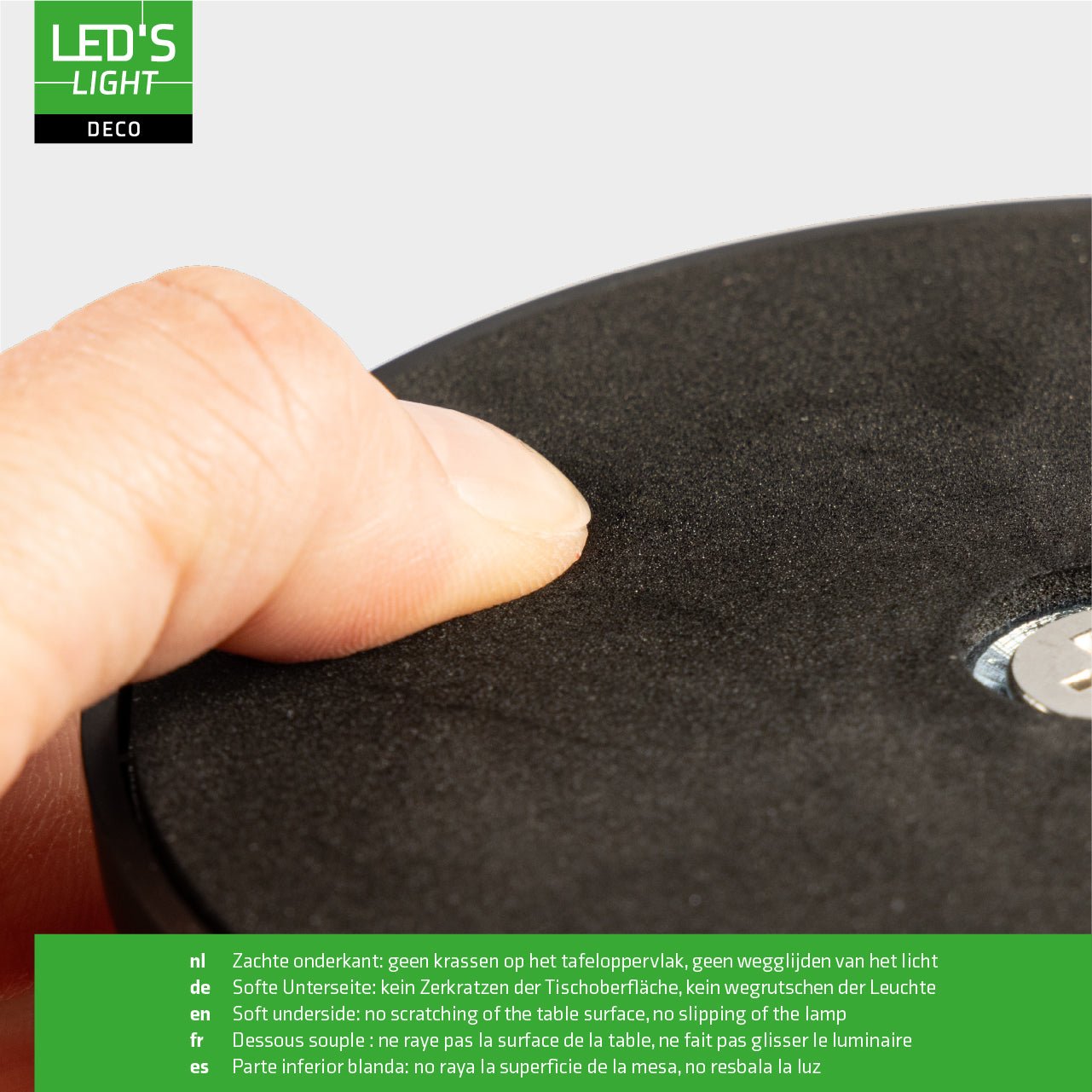 LED's Light Tafellamp op accu - oplaadbaar en draadloos - voor binnen en buiten - 3 kleuren - Zwart Tafellampenen LED.nl