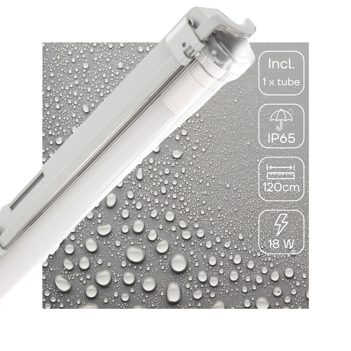 LED's Light TL Armatuur LED compleet 120 cm - Armatuur met LED Buis - Waterdicht - 2160lm TL verlichting LED.nl