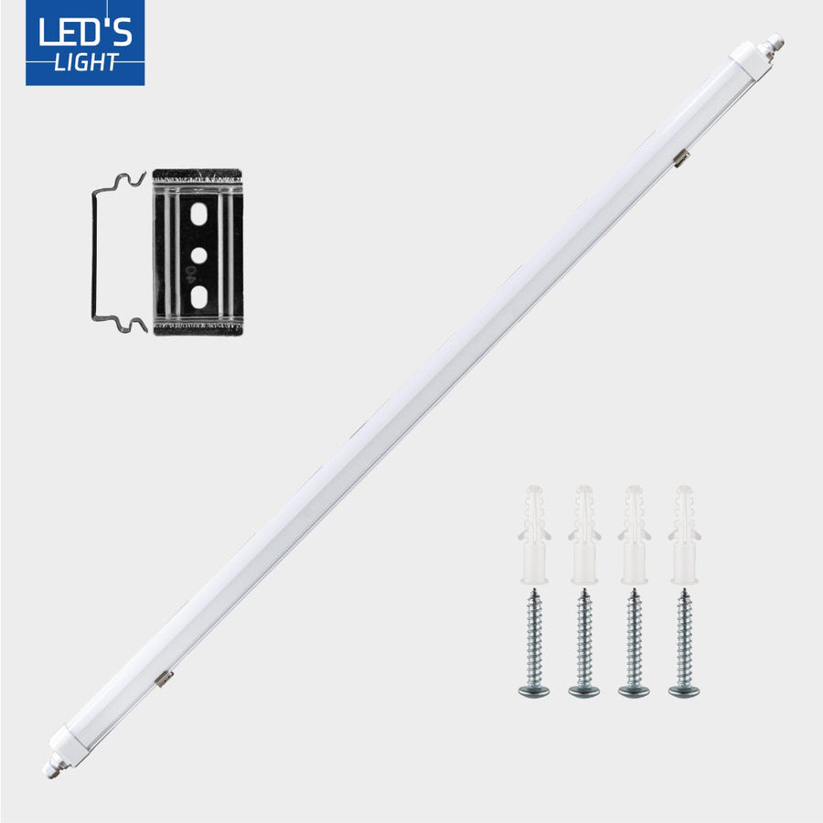 4er-Pack – LED-Leuchtstoffröhrenleuchte mit LED-Streifen – verbindbar – 46 W, 150 cm, 5520 lm, 4000 K - lidstore.shop