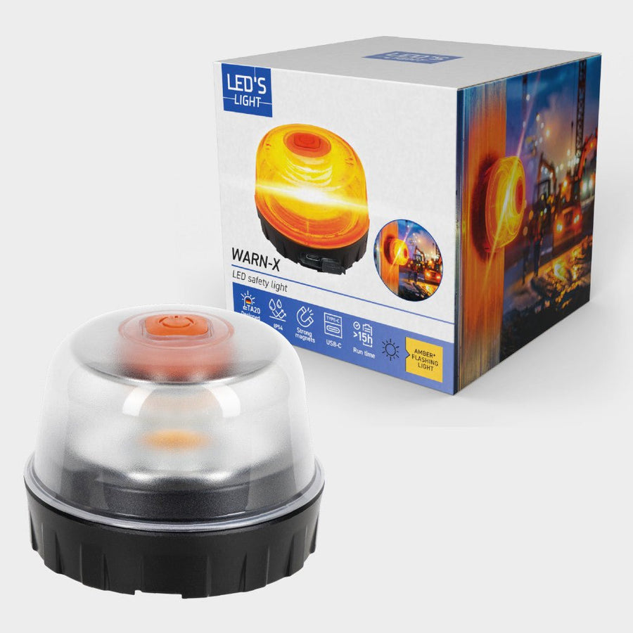 LED's Light WARN-X LED Signal-Notleuchte - 5000mAh - IP54 - Amber - lidstore.shop