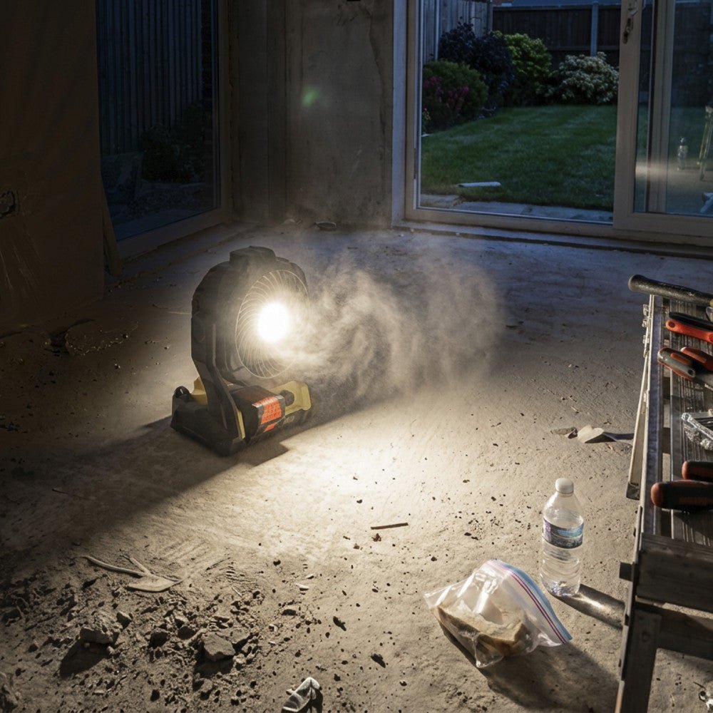 LED's Work 18V werklamp met ventilator - 48W 3000lm 5000K - IP20 Werklampen LED.nl
