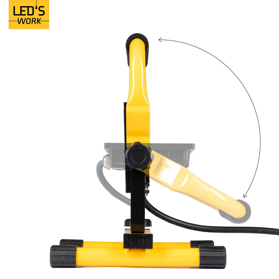LED's Work Construction Lamp 3100 - Verstellbare Halterung - Wasserdicht (IP65) - Schwarz Gelb - lidstore.shop