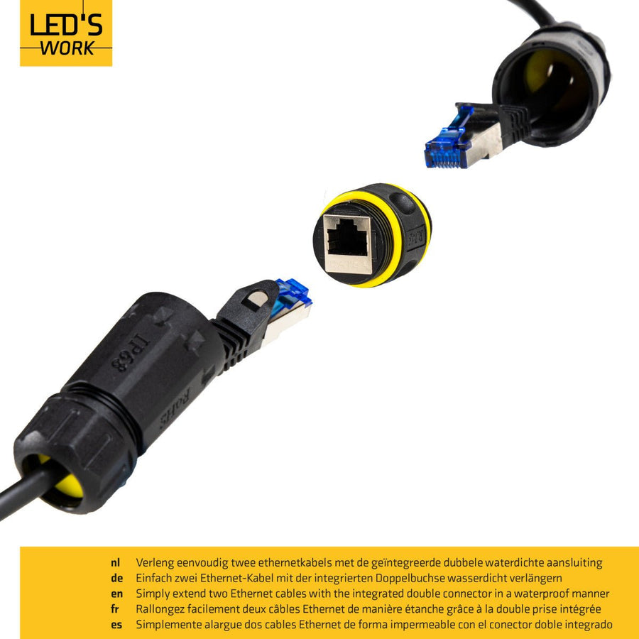 LEDs, Ethernet-Anschluss, RJ45-Stecker, I-Form – CAT6A – Ø 4,5–7,5 mm Kabel – IP68 - lidstore.shop