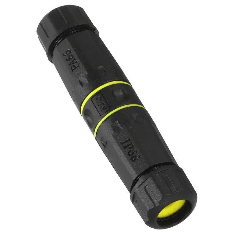 LEDs, Ethernet-Anschluss, RJ45-Stecker, I-Form – CAT6A – Ø 4,5–7,5 mm Kabel – IP68 - lidstore.shop