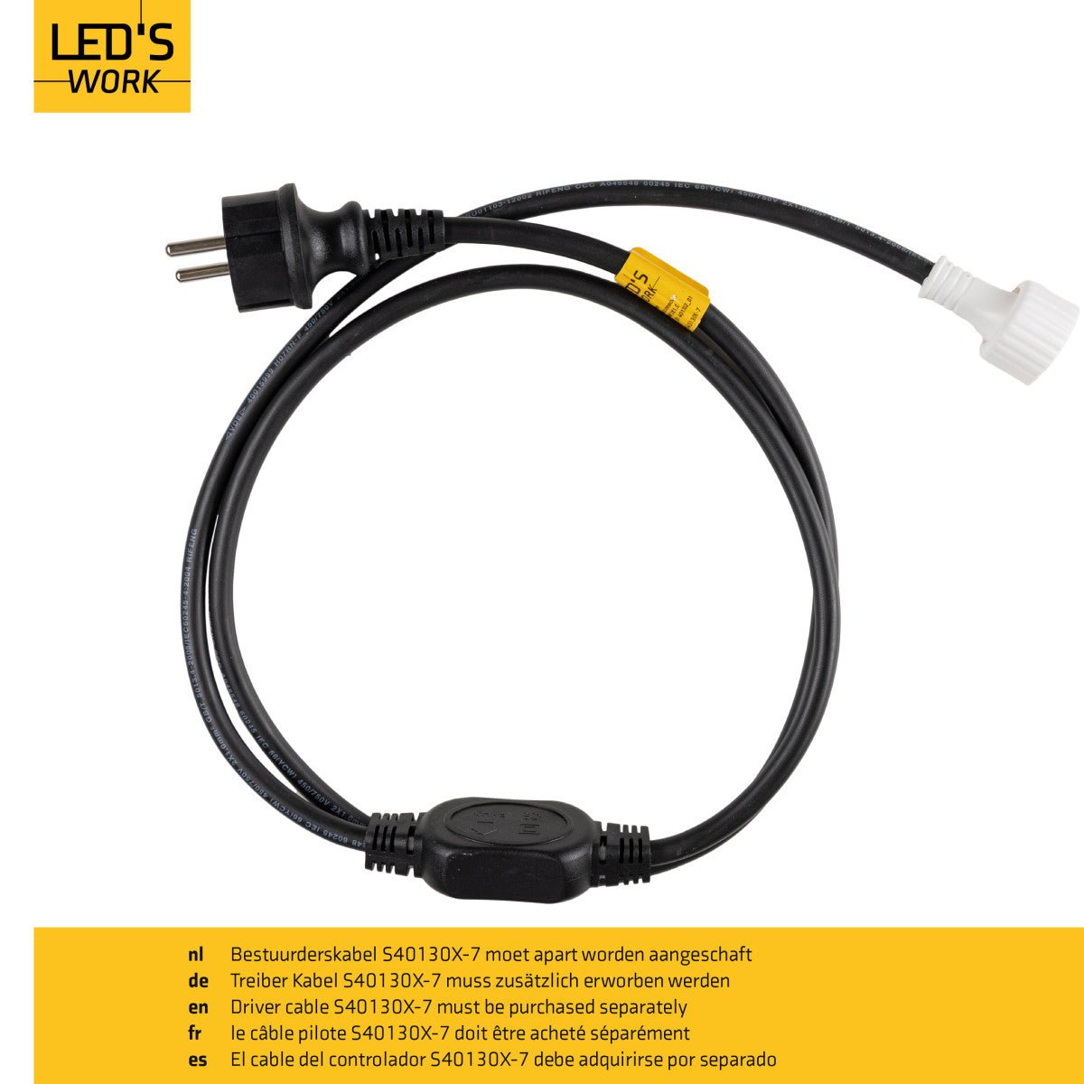 LED's Work LED Rope Lichtslang 50 meter bouwverlichting - Verlengbaar tot 100 meter - 40.000 lm Lichtbronnen Led.nl