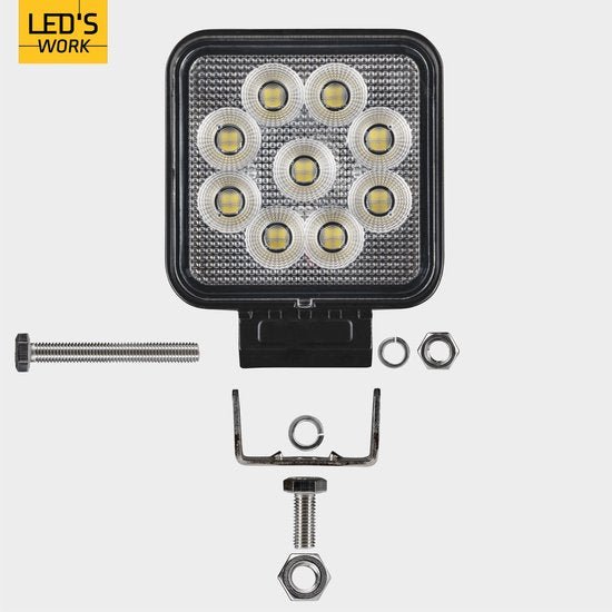 LED's Work LED Schijnwerper voor voertuigen - Geschikt voor tractor, vrachtwagen, auto, bus en schip - 26W Schijnwerpers LED.nl