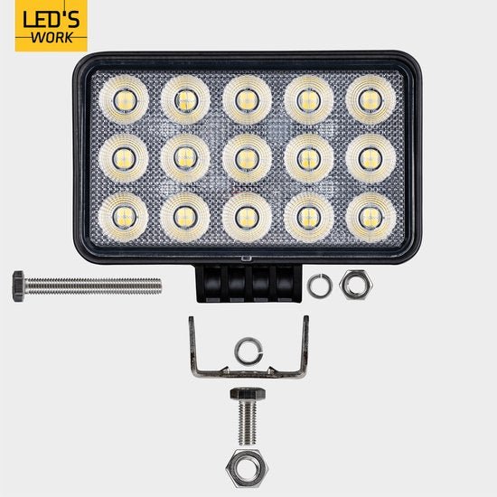 LED's Arbeitsscheinwerfer für Fahrzeuge - Geeignet für Traktor, LKW, Auto, Bus und Schiff - 45W - lidstore.shop