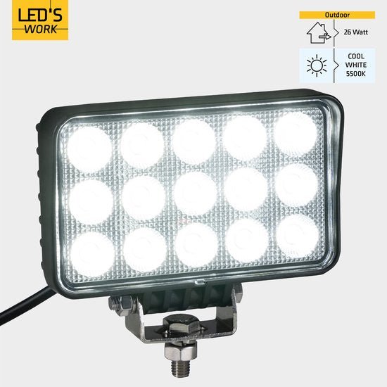LED's Arbeitsscheinwerfer für Fahrzeuge - Geeignet für Traktor, LKW, Auto, Bus und Schiff - 45W - lidstore.shop