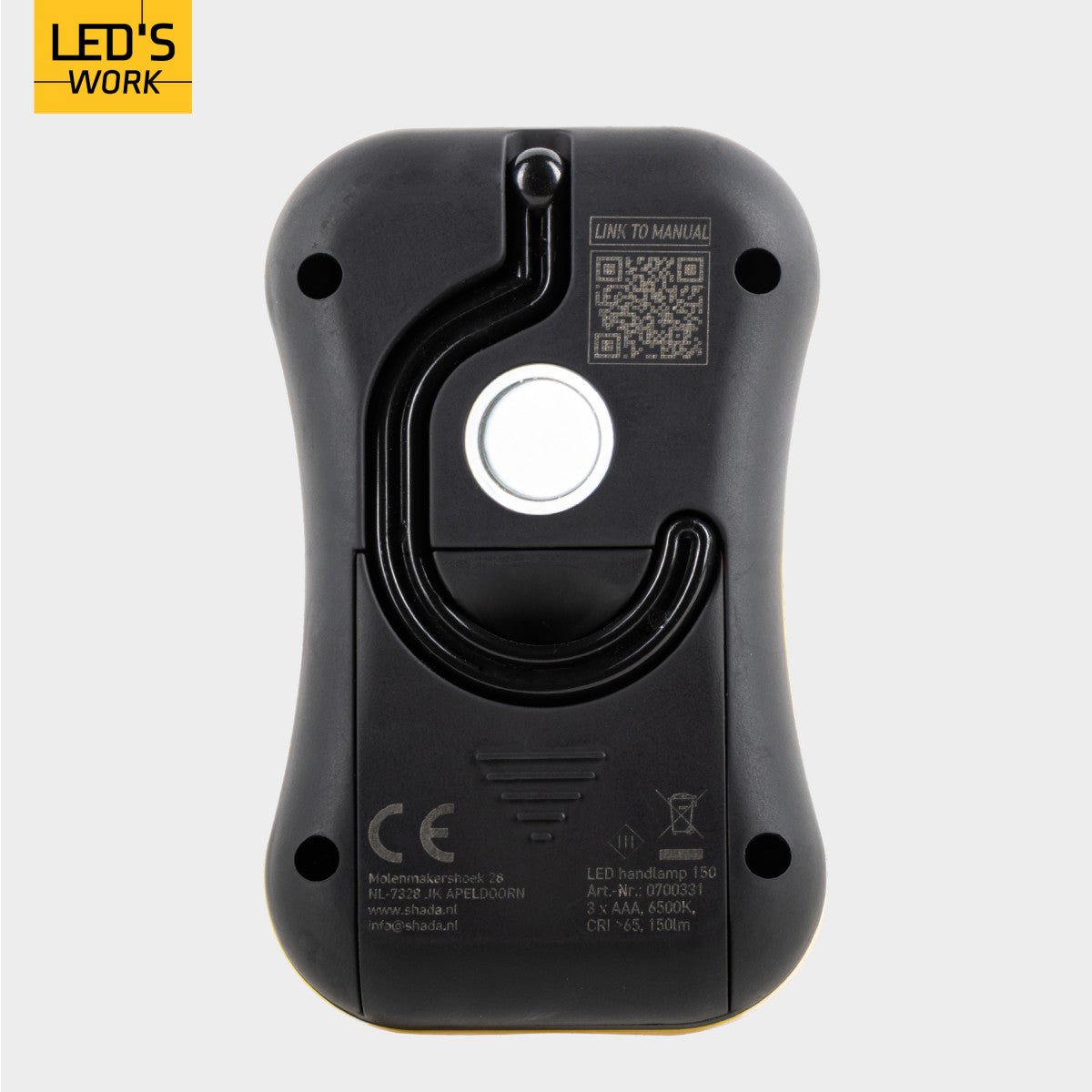 LED's Work MINI Werklamp op batterijen - Draadloos - Werkt op 3 AAA batterijen Bouwlampen Led.nl