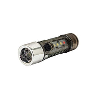 LED's Work Mini-Taschenlampe, wiederaufladbar, 120 – 6 Leuchtmodi – mit Magnet und Clip – Schwarz - lidstore.shop