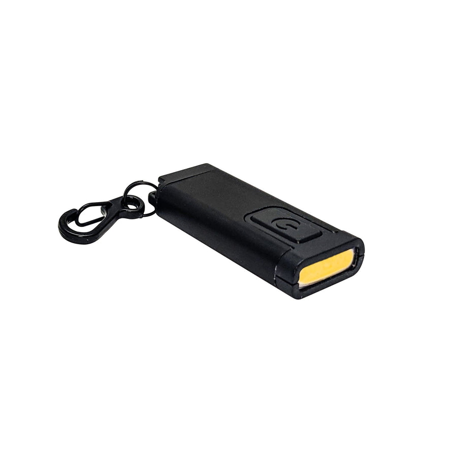 LED's Work Mini-Taschenlampe mit Schlüsselanhänger - Akku wiederaufladbar per USB - SOS-Funktion - Schwarz - lidstore.shop
