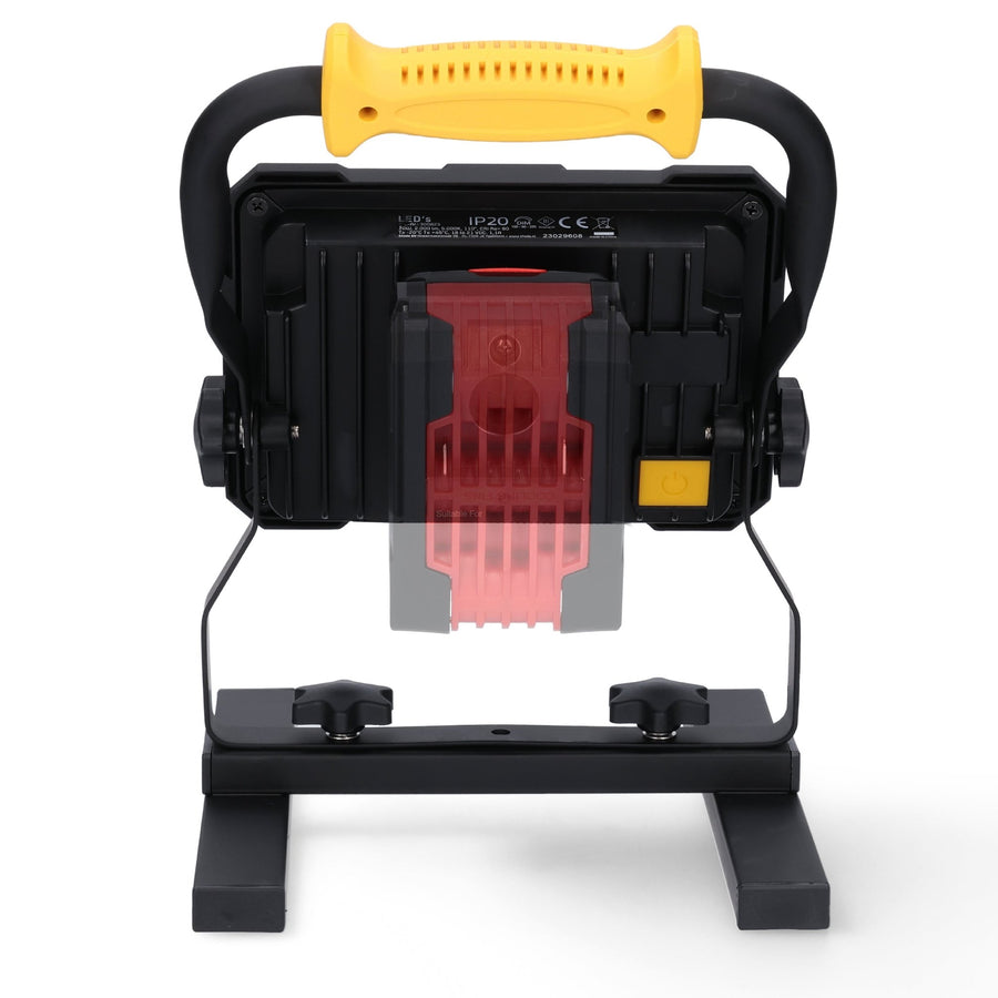 LED's Work Rechargeable 18V Construction Lamp - Works on 18V batteries - 3 steps dimmable - LED.nl