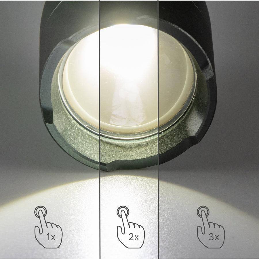 LED's Work Wiederaufladbare LED-Taschenlampe – 1200 Lumen – IPX7 wasserdicht – mit 3 Leuchtmodi - lidstore.shop