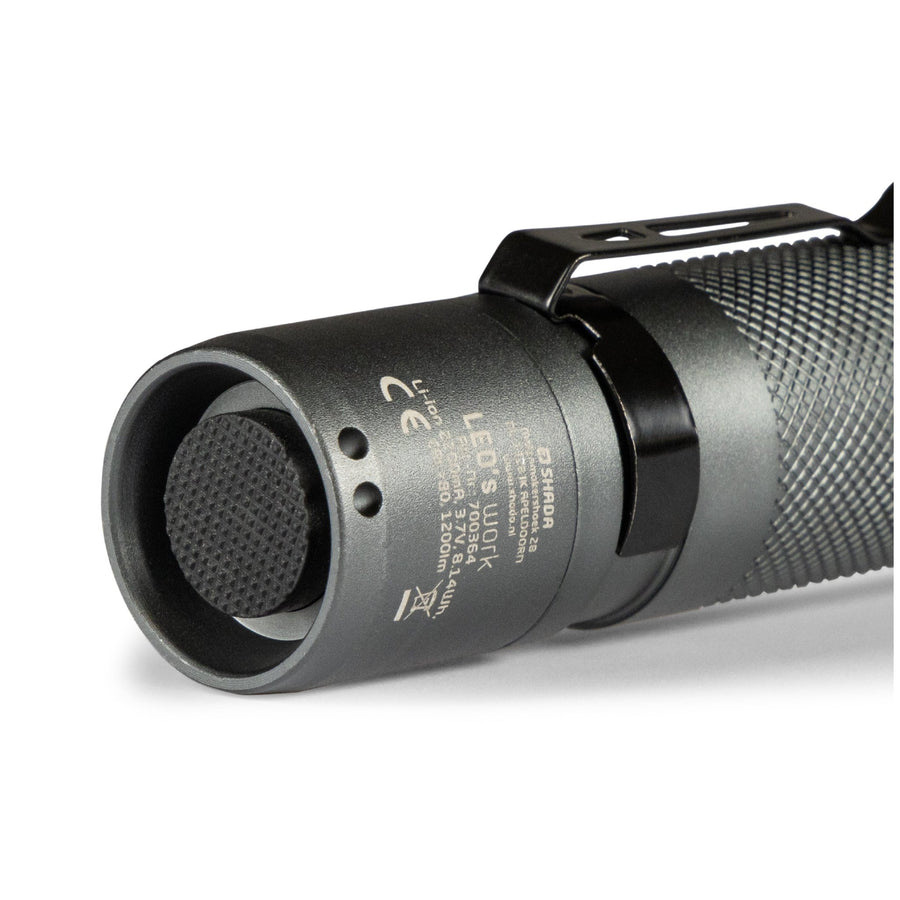 LED's Work Wiederaufladbare LED-Taschenlampe – 1200 Lumen – IPX7 wasserdicht – mit 3 Leuchtmodi - lidstore.shop
