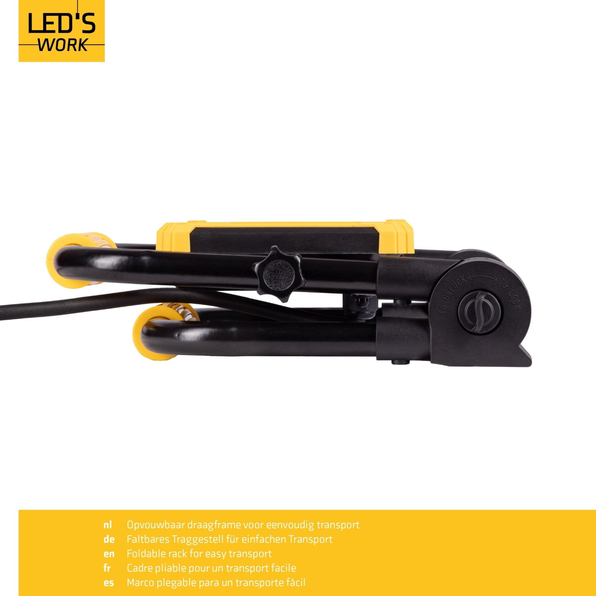 LED's Work Opvouwbare Bouwlamp 3900 - 30W LED - 3 meter kabel Bouwlampen LED.nl