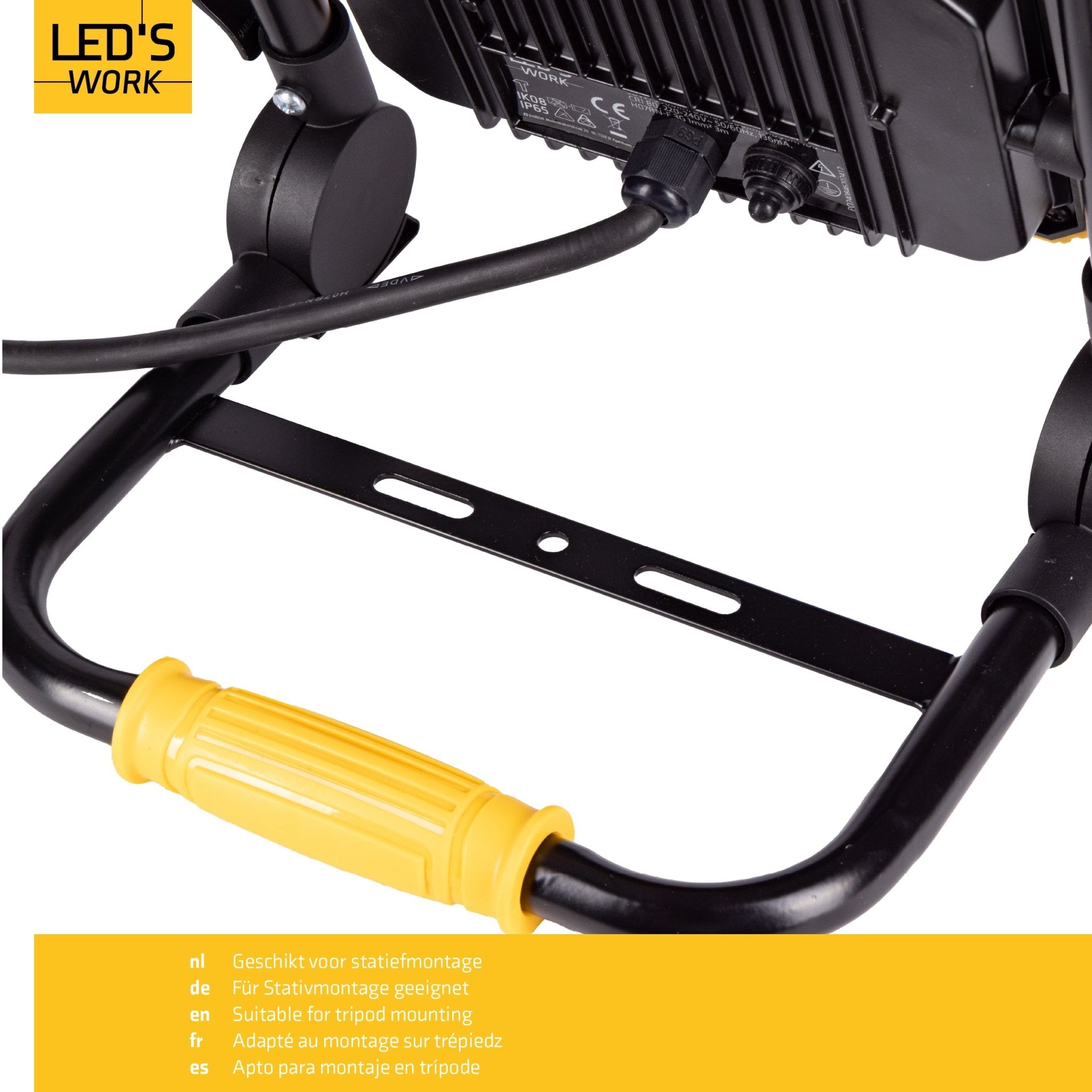 LED's Work Opvouwbare Bouwlamp 3900 - 30W LED - 3 meter kabel Bouwlampen LED.nl