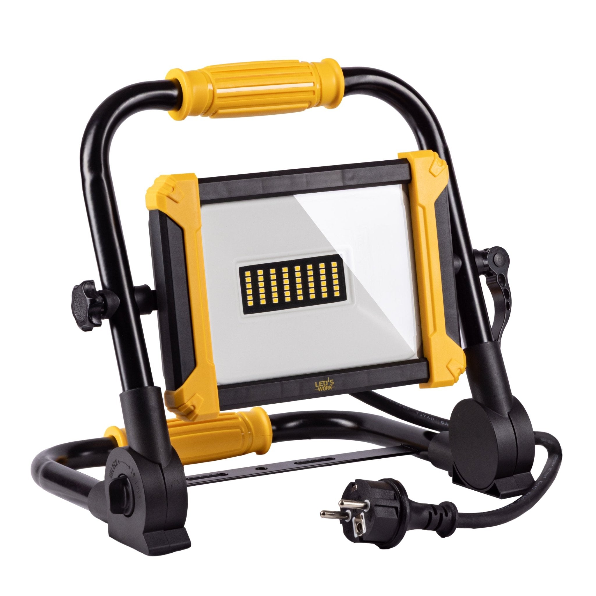LED's Work Opvouwbare Bouwlamp 3900 - 30W LED - 3 meter kabel Bouwlampen LED.nl