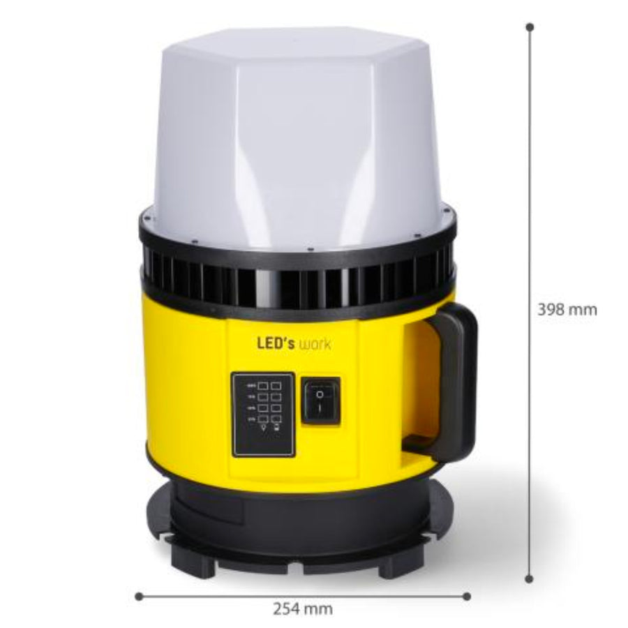 LED's Work Portable LED Construction Lamp 6000 - Universal rechargeable with 18V battery - 60W  - LED.nl