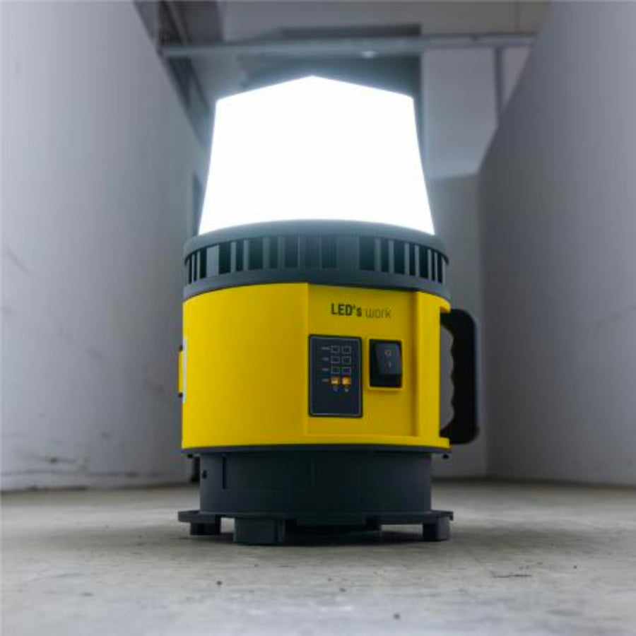 LED's Work Portable LED Construction Lamp 6000 - Universal rechargeable with 18V battery - 60W  - LED.nl