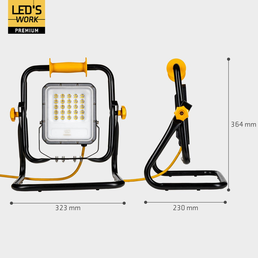 Hochwertige LED-Bauleuchte, Schutzklasse 2 – 50 W | 7000 lm | 4000 K - lidstore.shop