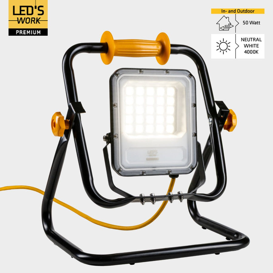 Hochwertige LED-Bauleuchte, Schutzklasse 2 – 50 W | 7000 lm | 4000 K - lidstore.shop
