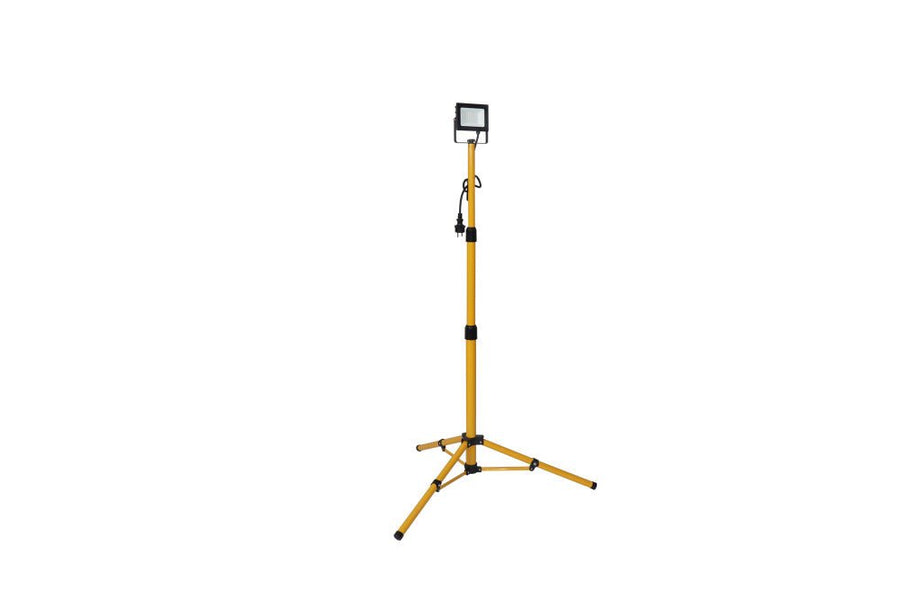LED's Work Baustrahler auf Stativ AC Arbeitsleuchte - 1 x 30W 3600lm 4000K - IP65 IK04 - lidstore.shop