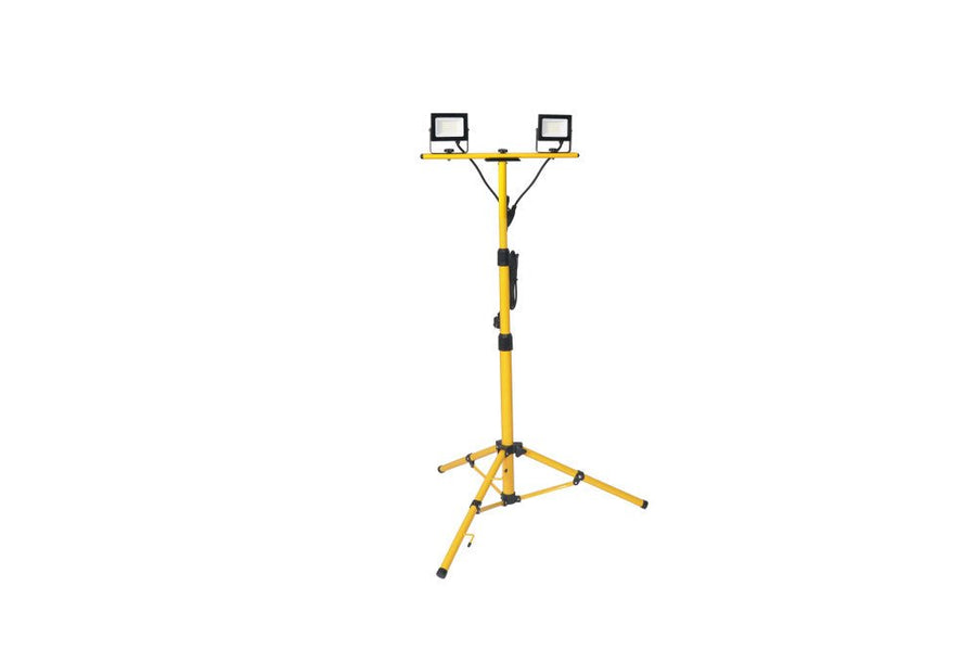 LED's Work Arbeitsleuchte auf Stativ AC Arbeitslicht - 2 x 30W 60W 7200lm 4000K - IP65 IK04 - lidstore.shop