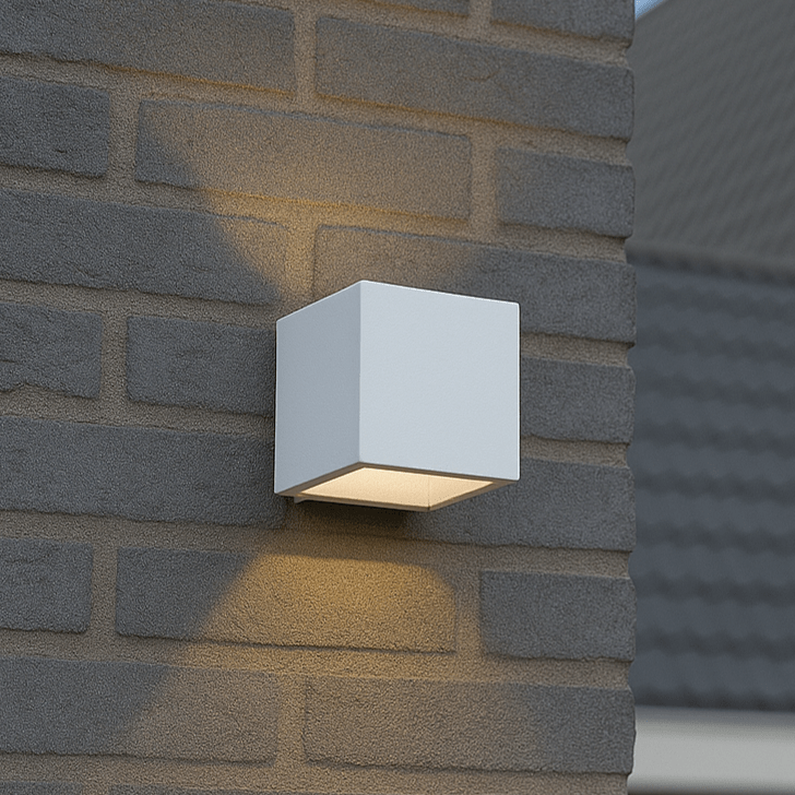 Lumo Cube Weiß – Wandleuchte ohne Leuchtmittel – ohne 1xG9 – IP65 - lidstore.shop
