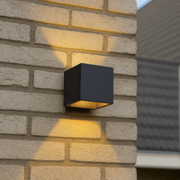 Lumo Cube Black – Wandleuchte ohne Leuchtmittel – ohne 1xG9 – IP65 - lidstore.shop