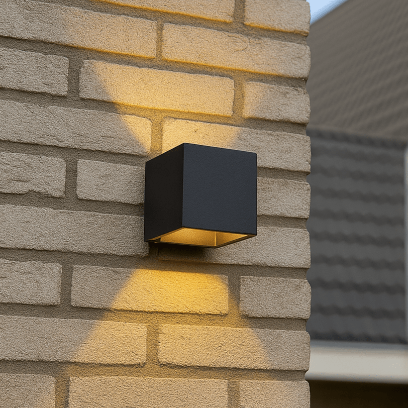 Lumo Cube Black – Wandleuchte ohne Leuchtmittel – ohne 1xG9 – IP65 - lidstore.shop