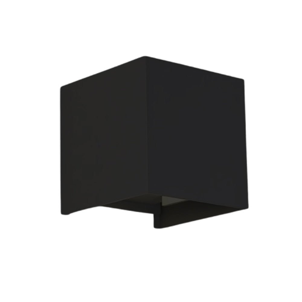 Lumo Cube Zwart - Wandarmatuur zonder lichtbron - Excl 1xG9 - IP65 Wandlampen LED.nl