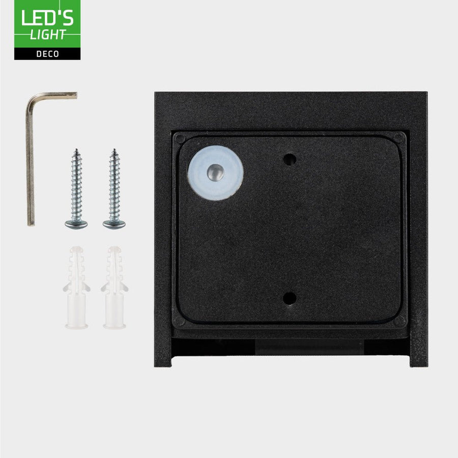 Lumo Cube Black – Wandleuchte ohne Leuchtmittel – ohne 1xG9 – IP65 - lidstore.shop