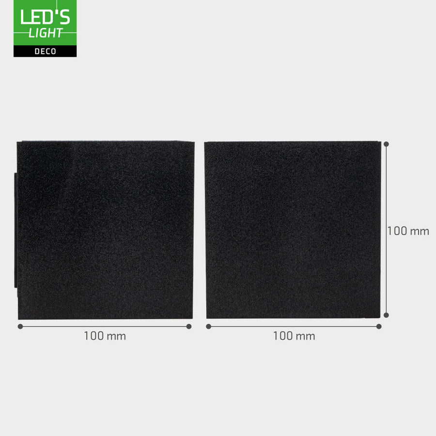 Lumo Qube Wandleuchte für den Außenbereich mit Lichtquelle – Wandleuchte – 380 lm, 1800 K – Schwarz – IP54 - lidstore.shop