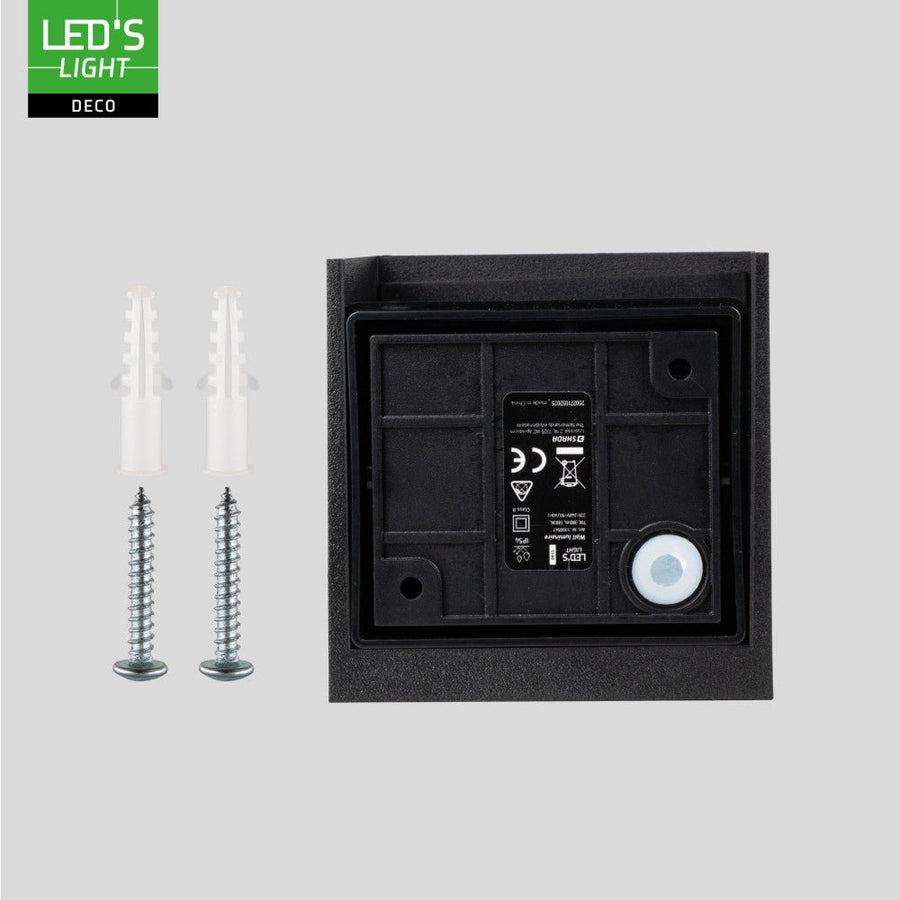 Lumo Qube Wandleuchte für den Außenbereich mit Lichtquelle – Wandleuchte – 380 lm, 1800 K – Schwarz – IP54 - lidstore.shop