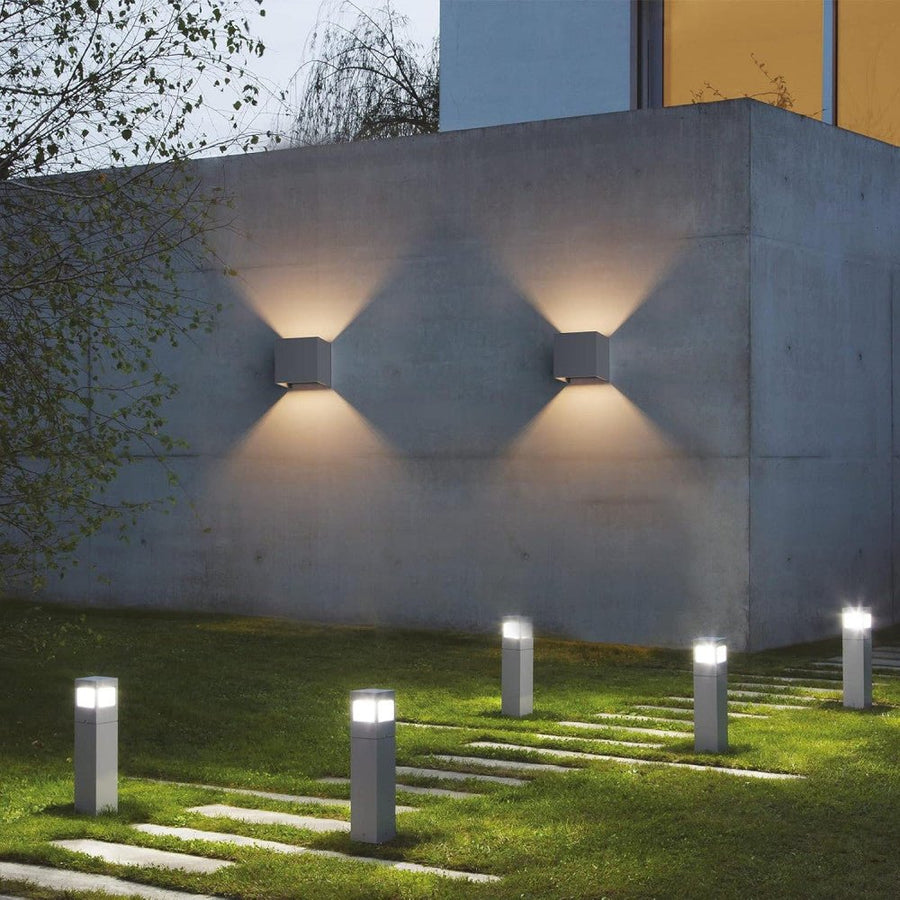 Lumo Recta Anthrazit – Wandleuchte ohne Leuchtmittel – ohne 2xG9 – IP65 - lidstore.shop