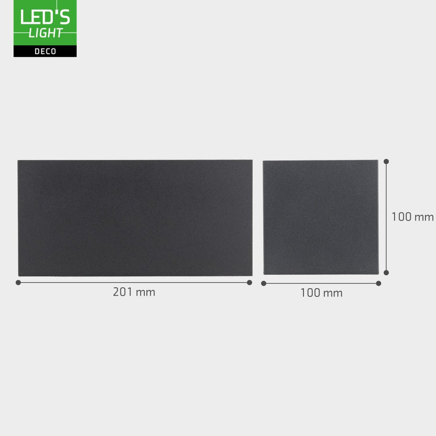 Lumo Recta Anthrazit – Wandleuchte ohne Leuchtmittel – ohne 2xG9 – IP65 - lidstore.shop