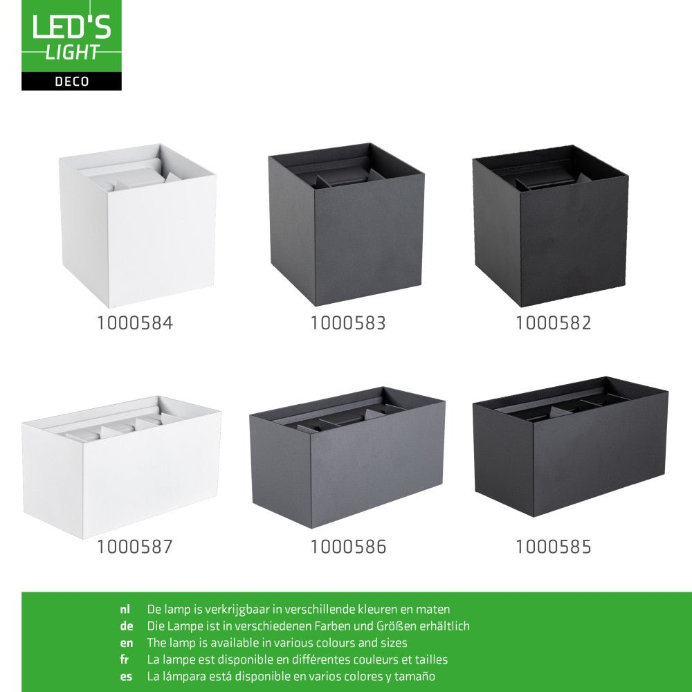 Lumo Recta Antraciet - Wandarmatuur zonder lichtbron - Excl 2xG9 - IP65 Wandlampen LED.nl
