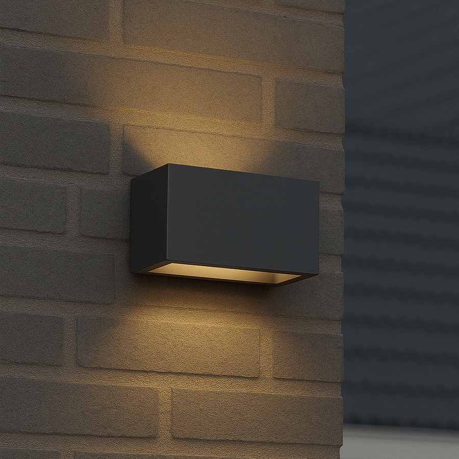 Lumo Recta Anthrazit – Wandleuchte ohne Leuchtmittel – ohne 2xG9 – IP65 - lidstore.shop