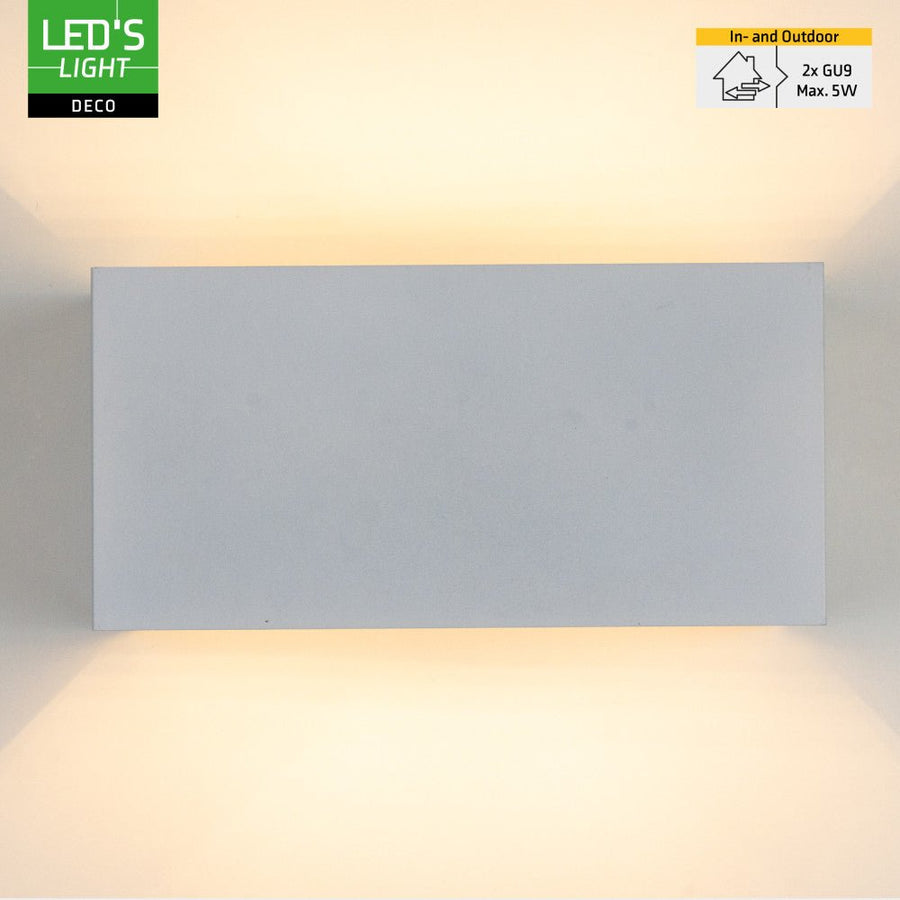 Lumo Recta Weiß – Wandleuchte ohne Leuchtmittel – ohne 2xG9 – IP65 - lidstore.shop