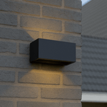 Lumo Recta Zwart - Wandarmatuur zonder lichtbron - Excl 2xG9 - IP65 Wandlampen LED.nl
