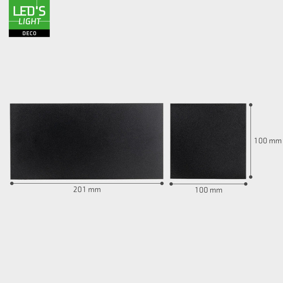 Lumo Recta Black – Wandleuchte ohne Leuchtmittel – ohne 2xG9 – IP65 - lidstore.shop