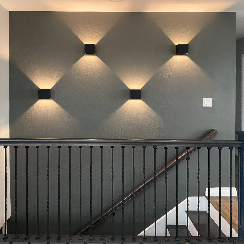 Lumo Recta Zwart - Wandarmatuur zonder lichtbron - Excl 2xG9 - IP65 Wandlampen LED.nl