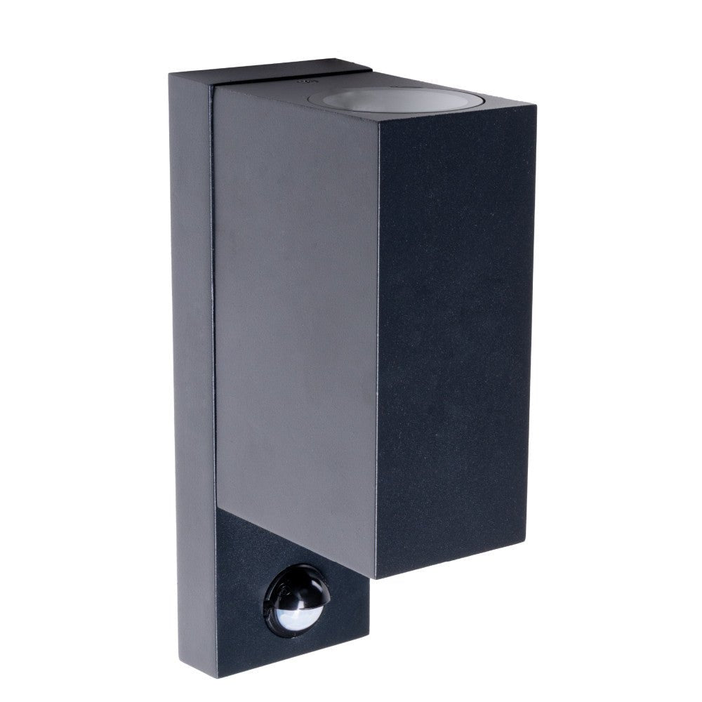 NØRD Up&Down Sensor - Aluminum - Wandarmatuur - 2xGU10 - Zwart Wandlampen LED.nl